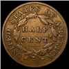 Image 2 : 1835 Copper Half Cent LIGHTLY CIRCULATED