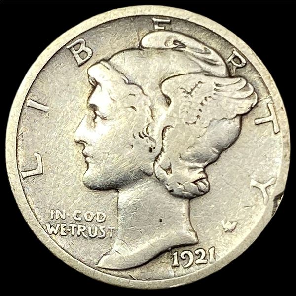 1921-D Silver Mercury Dime LIGHTLY CIRCULATED