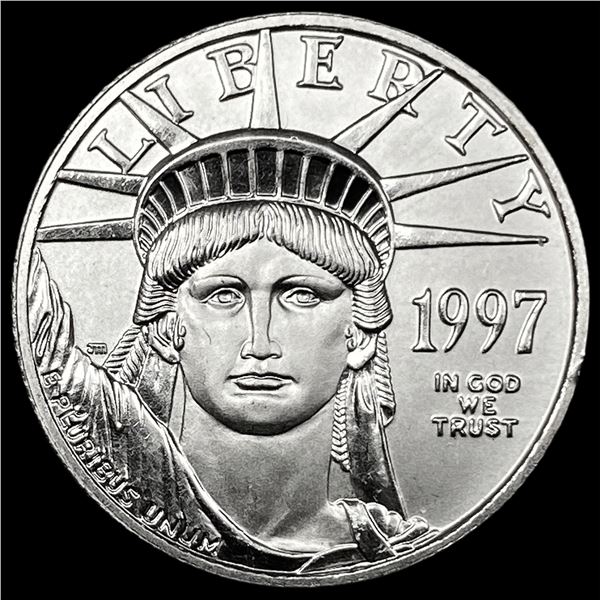 1997 Platinum $25 American Eagle 1/4 oz SUPERB GEM BU