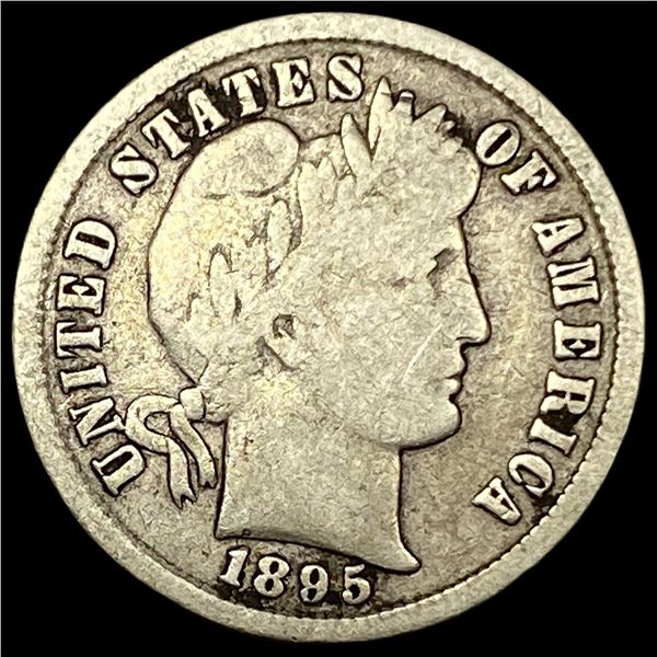 1895 Silver Barber Dime NICELY CIRCULATED