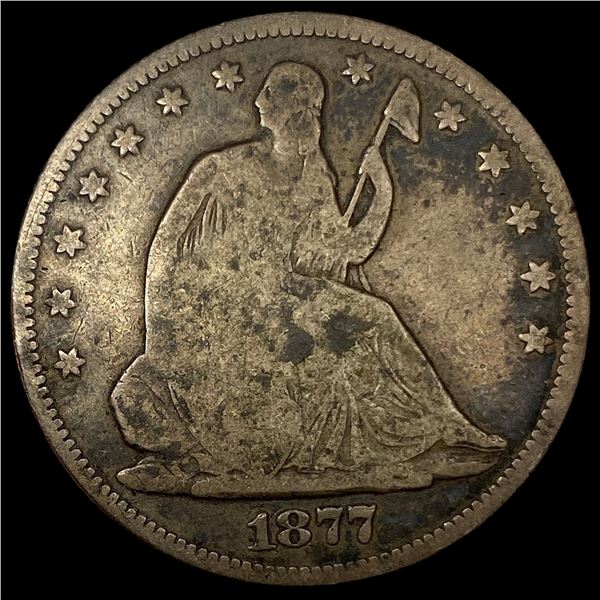 1877-S Silver Half Dollar NICELY CIRCULATED