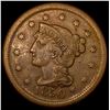 1850 Braided Hair Large Cent LIGHTLY CIRCULATED