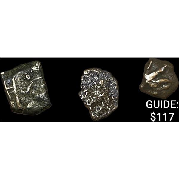 [3 Coins] Mark 12:41-44 Widow's Mite 103-76 BC NEARLY UNCIRCULATED