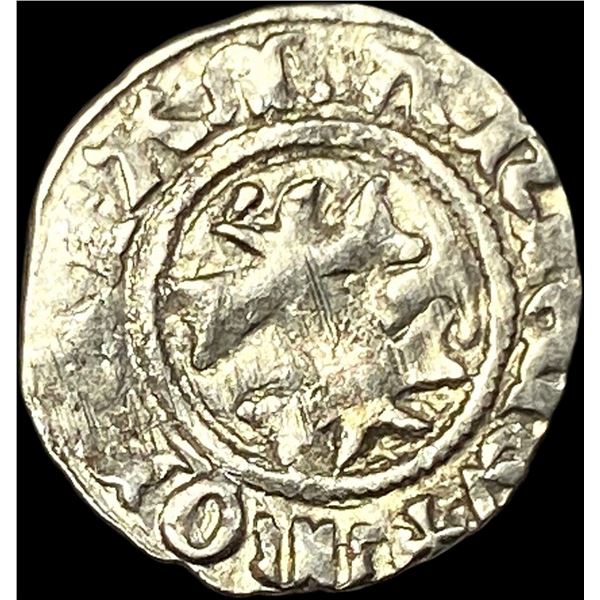 1386-1395 Hungary Mary Silver Denar CLOSELY UNCIRCULATED