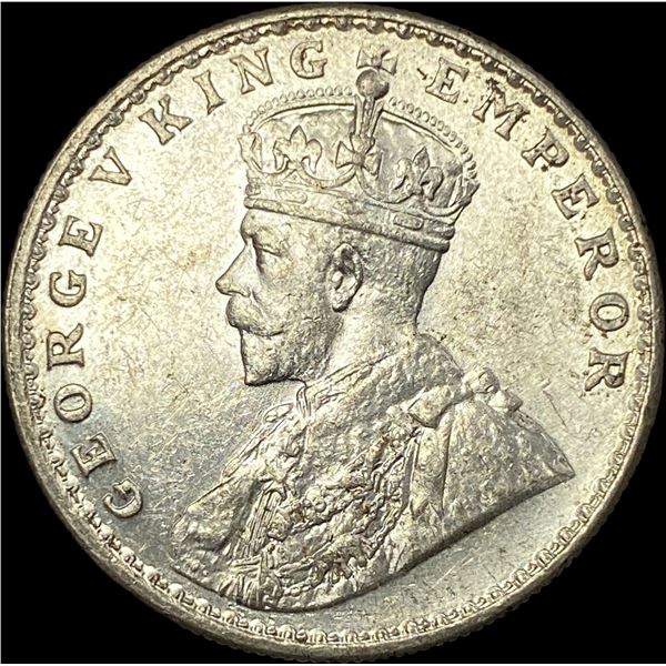 1919 British India Silver Rupee UNCIRCULATED