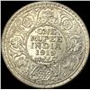 Image 2 : 1919 British India Silver Rupee UNCIRCULATED