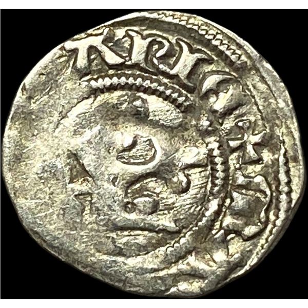 1386-1395 Hungary Mary Silver Denar CLOSELY UNCIRCULATED