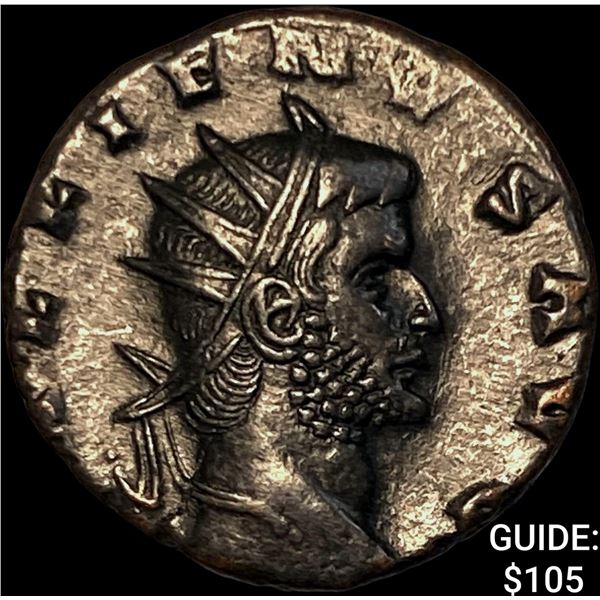 Roman Gallienus 253-268 AD BI Dbl Denarius CHOICE AU