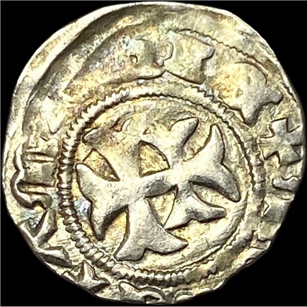 1386-1395 Hungary Mary Silver Denar CLOSELY UNCIRCULATED