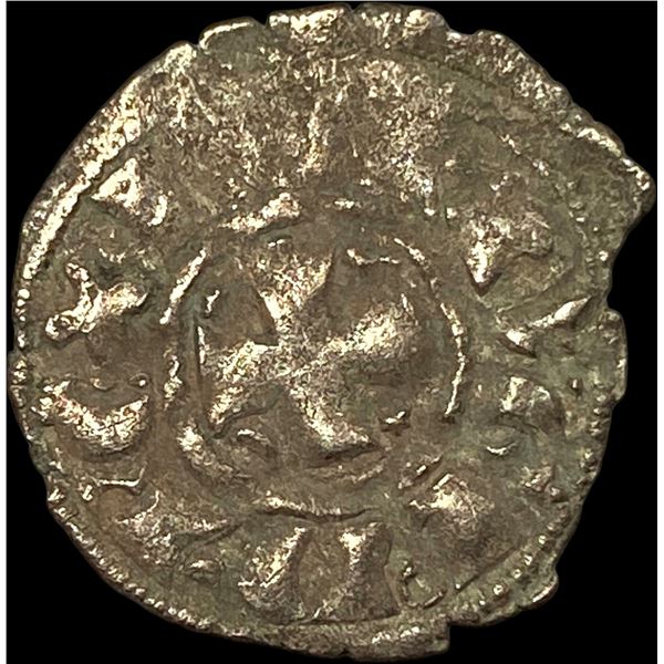 1261-1325 Portugal Crusades Dinis I Silver Dinero NEARLY UNCIRCULATED