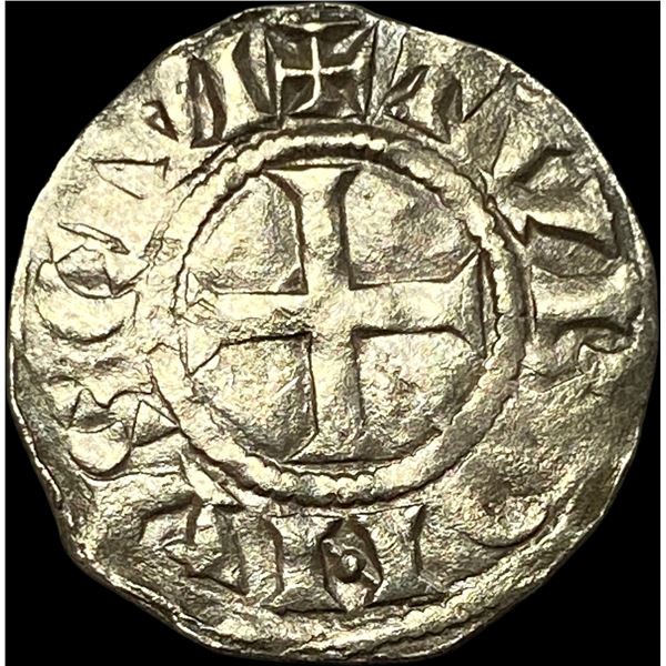 1150-1200 France Abbey of St Martin Silver Denier NEARLY UNCIRCULATED