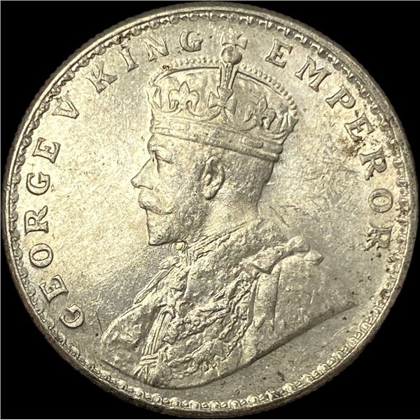 1919 British India Silver Rupee UNCIRCULATED