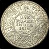 Image 2 : 1919 British India Silver Rupee UNCIRCULATED