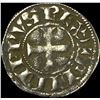 Frankish Greece 1297-1301 AD Silver Denier NEARLY UNCIRCULATED