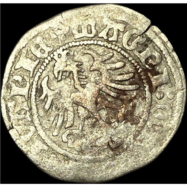 1500's-1600's Lithuania Silver Grosz CLOSELY UNCIRCULATED