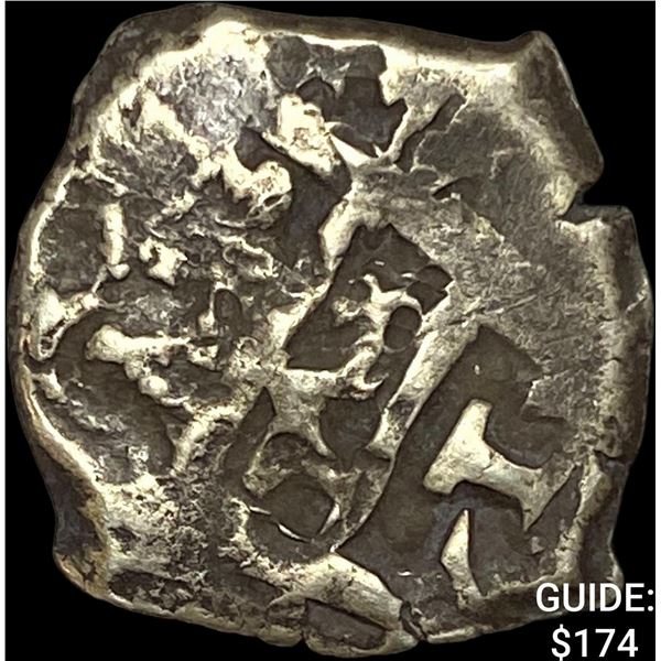 1500's-1600's Spanish Colonial Silver Cob NEARLY UNCIRCULATED
