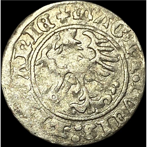 1500's-1600's Lithuania Silver Grosz CLOSELY UNCIRCULATED