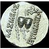 Image 2 : Bactria Eukratides I 170-145 BC Silver Obol CHOICE AU