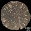 Image 1 : [1305-1315] French Burgundy Dukes Hugues V Silver Denier CLOSELY UNCIRCULATED