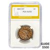 1847/47 Braided Hair Large Cent PGA AU50