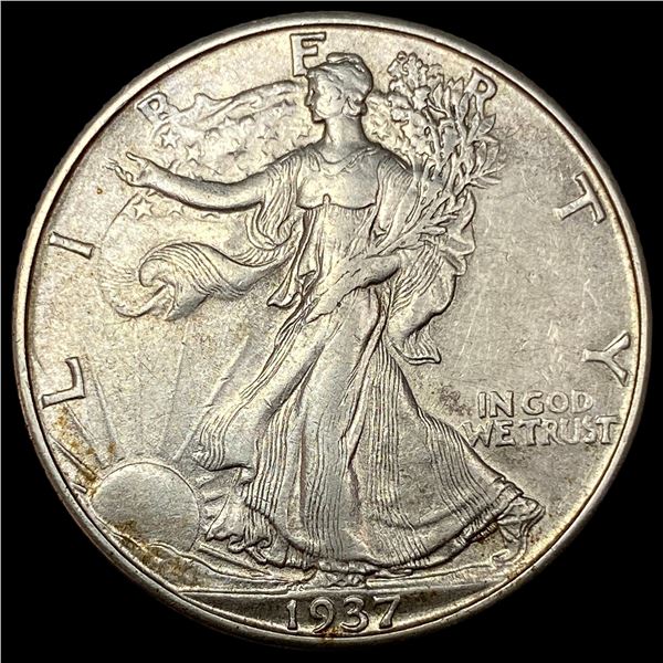 1937-D Silver Walking Liberty Half Dollar CLOSELY UNCIRCULATED