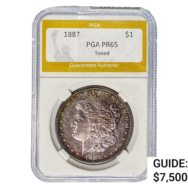 1887 Morgan Silver Dollar PGA PR65