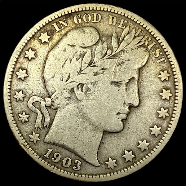 1903-O Silver Barber Half Dollar NICELY CIRCULATED