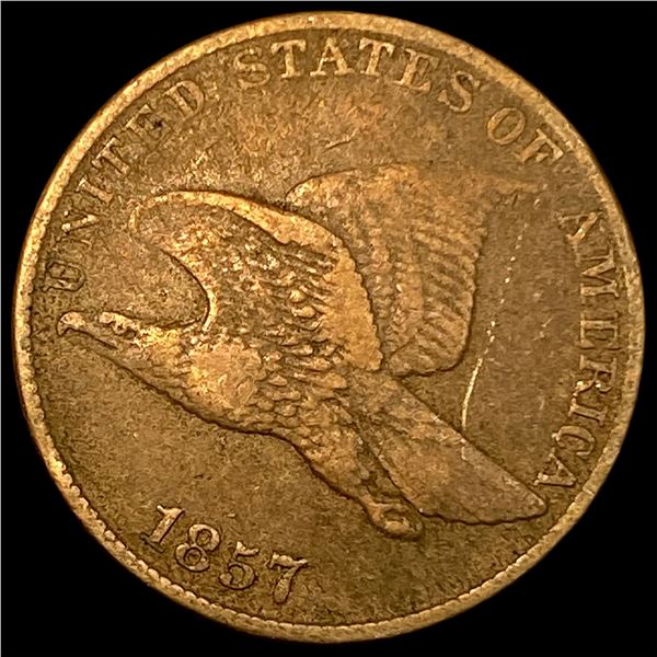 1857 Copper-Nickel Flying Eagle Cent LIGHTLY CIRCULATED