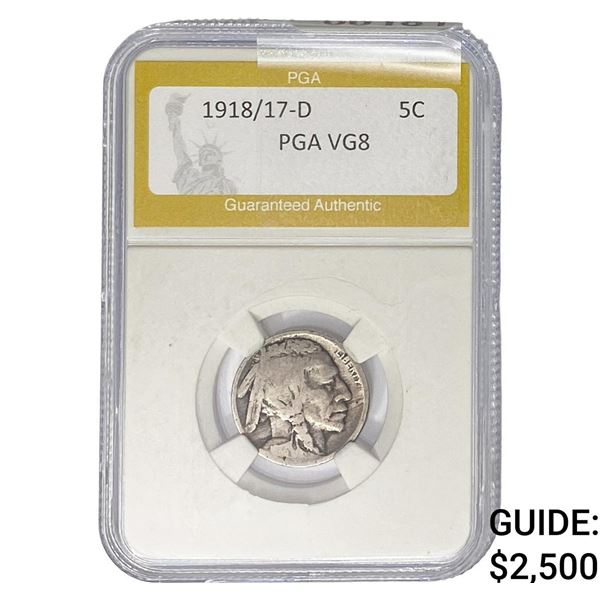 1918/17-D Buffalo Nickel PGA VG8