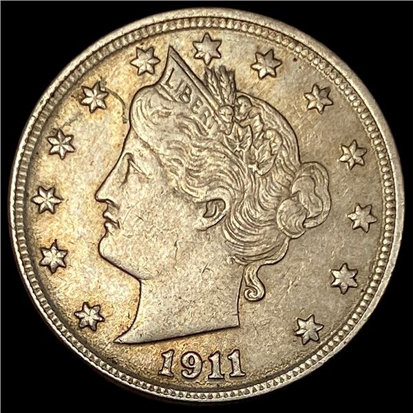 1911 Liberty Head Nickel CLOSELY UNCIRCULATED