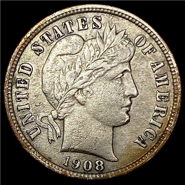 1908-S Silver Barber Dime HIGH GRADE