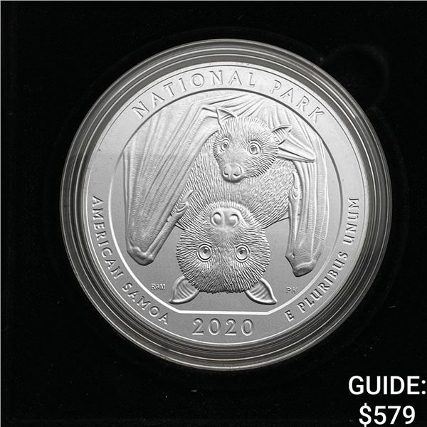 2020-P National Park of Samoa 5oz Silver Quarter