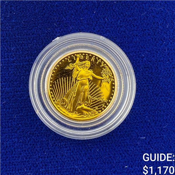 1990-P 1/10 oz Gold American Eagle $5 Proof