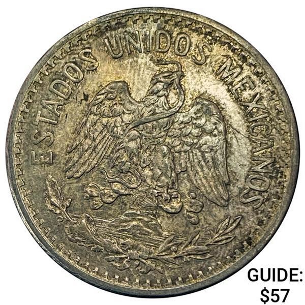 1907 Mexico 50 Centavos CLOSELY UNCIRCULATED
