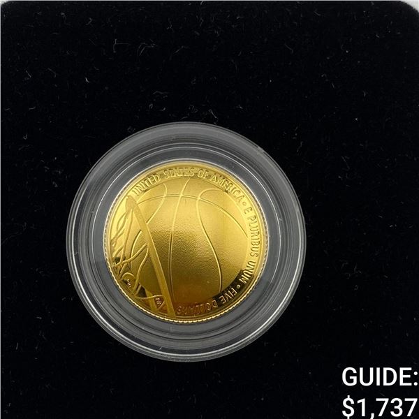 2020-W Basketball HOF Comm. .2419oz Gold $5 Proof