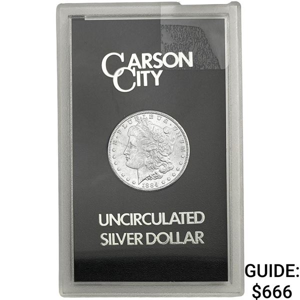 1884-CC Uncirculated Morgan Silver Dollar