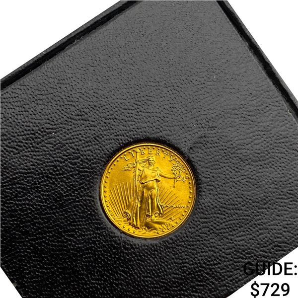 1986 U.S. Government Uncirculated 1/10oz Gold $5