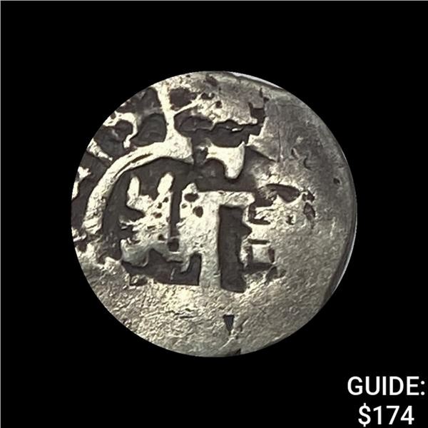 1500s-1600s Spanish Colonial Silver Cob NEARLY UNCIRCULATED