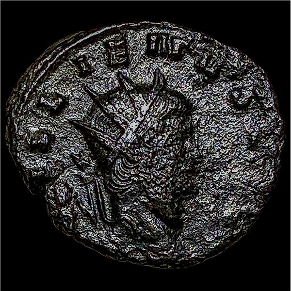 Roman Gallienus, 253-268 AD BI DBL Denarius CHOICE AU