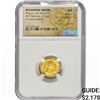 Byzantine Phocas, AD 602-610 Gold Tremissis .0485oz NGC MS