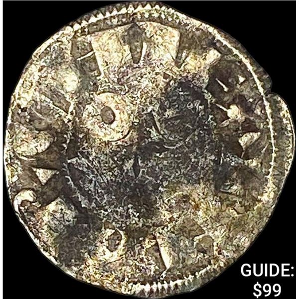 1170-1245 France Crusades Silver Deniers NEARLY UNCIRCULATED