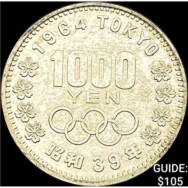1964 Japan Silver 1000 Yen UNCIRCULATED