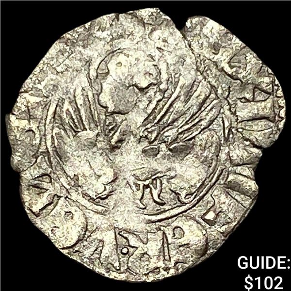 [2]14-15th Cent. Venetian SIlver Tornesello NEARLY UNCIRCULATED