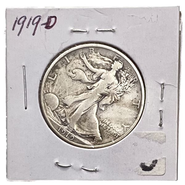 1919-D Walking Liberty Half Dollar