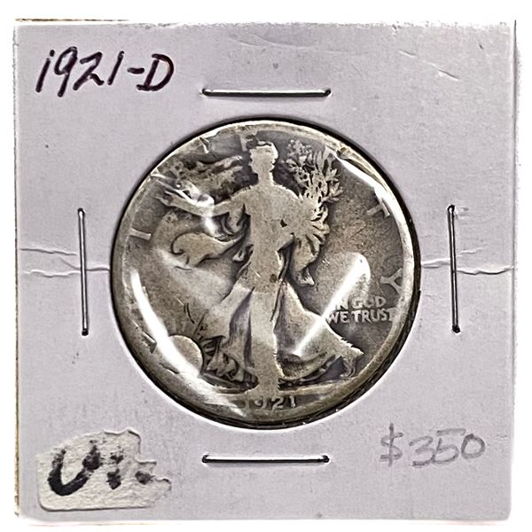 1921-D Walking Liberty Half Dollar