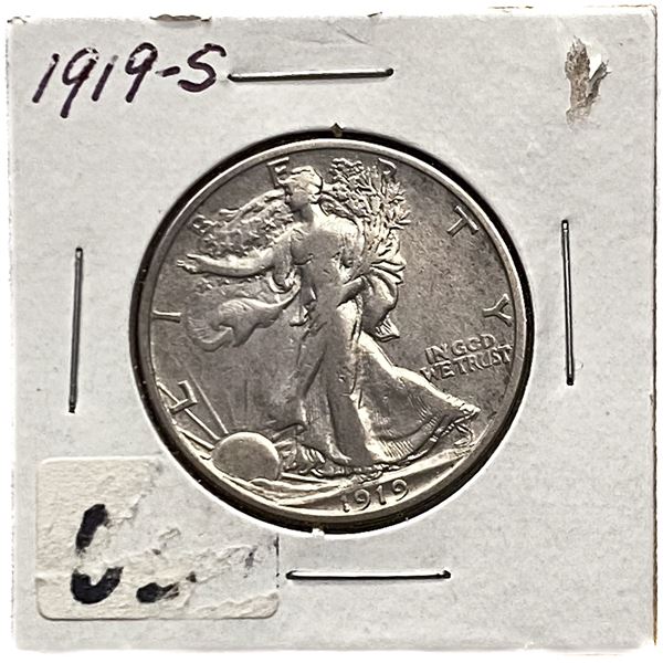 1919-S Walking Liberty Half Dollar