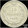 Image 1 : 1921-1923 Soviet Union Silver 10 Kopecks CLOSELY UNCIRCULATED