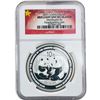Image 2 : [2 Coins]2009-2014 China 1 oz Silver Panda 10 Yuan NGC/PCGS MS69/BU