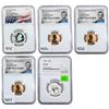 [5 Coins]1962-2019 U.S. Penny&Quarter Set PF68-69