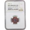 Image 1 : 1937 Wheat Cent NGC MS63 RB Struck 5% Off Center